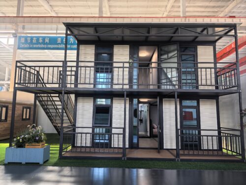 Double-layer double-wing folding villa