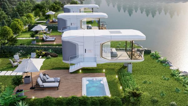 Model E5 high-end hardcover space capsule