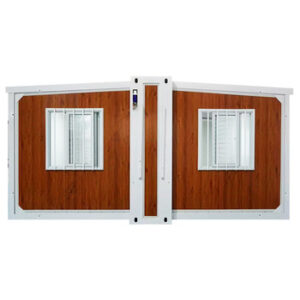 A double-wing folding house that is only 700mm wide when folded