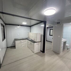 20-foot double-wing folding standard version white wall panel black frame