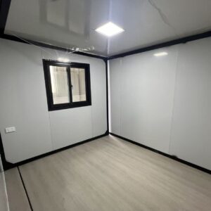 20-foot double-wing folding standard version white wall panel black frame