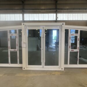 20-foot carved-panel curtain wall double-wing folding room