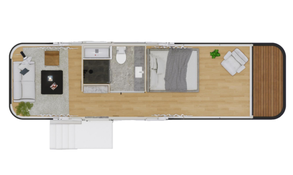E7 2 E7 model with balcony luxury space cabin