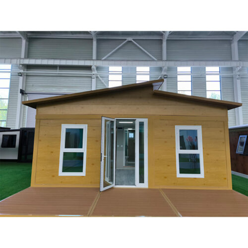 Wood-grain patterned panel foldable and mobile house