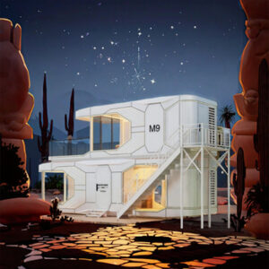 Double-deck luxury space capsule