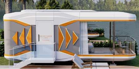 V6 3 V6 model with balcony luxury space cabin