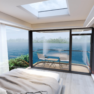 V6 4 V6 model with balcony luxury space cabin