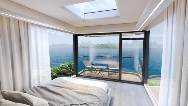 V6 4 V6 model with balcony luxury space cabin