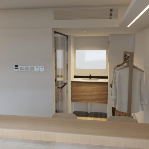 V6 5 V6 model with balcony luxury space cabin