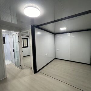 20-foot double-wing folding standard version white wall panel black frame