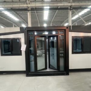 20-foot double-wing folding standard version white wall panel black frame