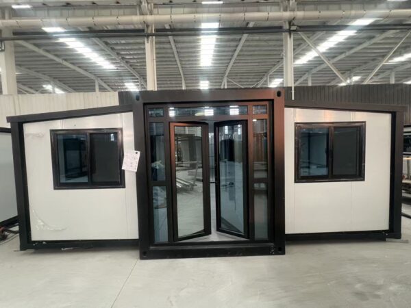 20-foot double-wing folding standard version white wall panel black frame