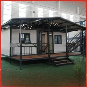 主图6 Double-wing folding house with a pavilion